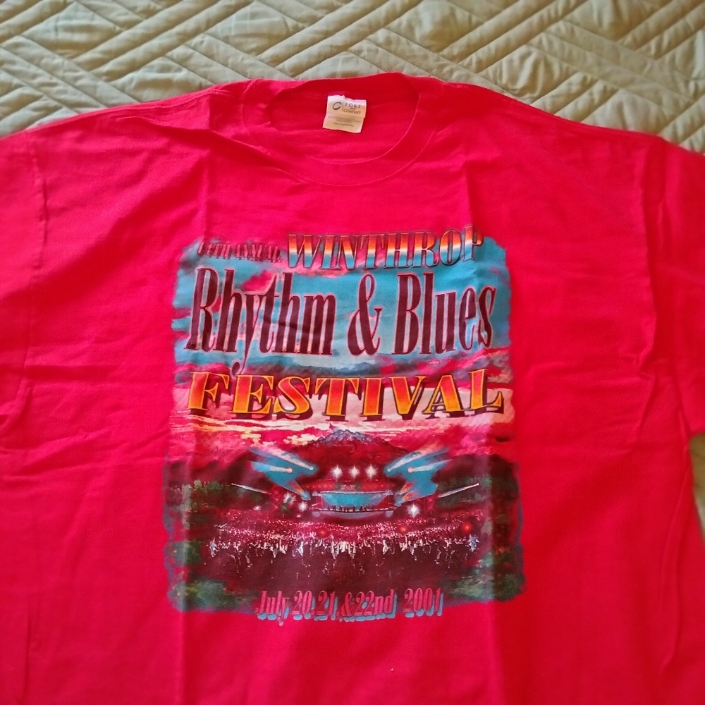 Port and Company 100% Cotton 2XL Red short sleeve t-shirt